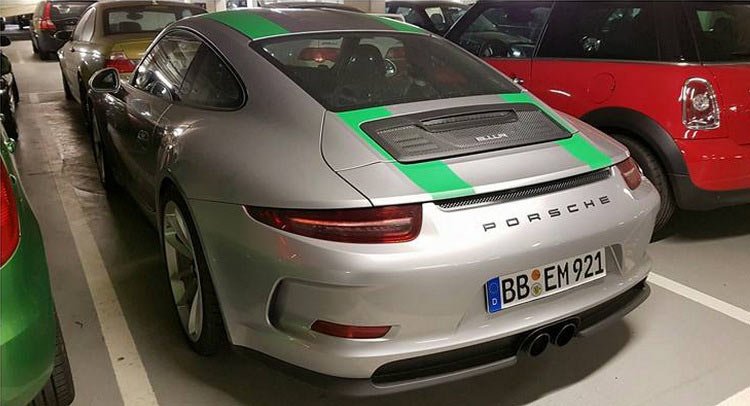 Boosted Boris spots rare Porsche 911 R at Nurburgring-1