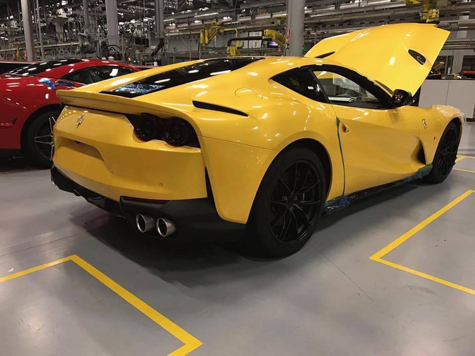 Yellow 812 Superfast-Ferrari factory-Leaked image-3
