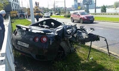 Andrey Yeshchenko Nissan GTR crash 2