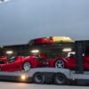 Ferrari's being unloaded at Concourse D'Elegance