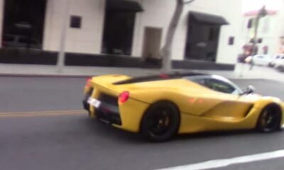 Arab LaFerrari drifting in Beverly Hills