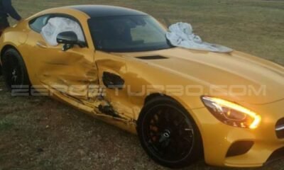 Mercedes-AMG GT crashed in South Africa