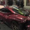 Steve Goldfield's Ferrari 458 Speciale crashed