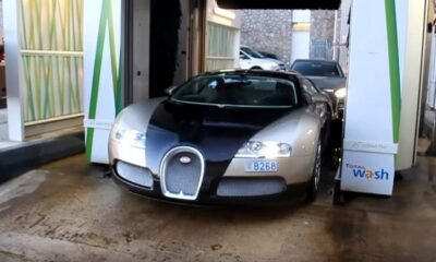 How not to wash a Bugatti Veyron