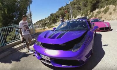 Youtuber crashes Ferrari 458 Speciale into itself