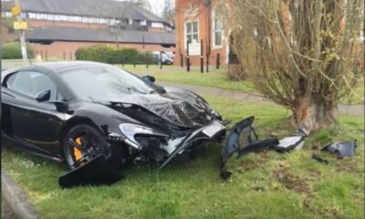 McLaren 650S crashed in the UK
