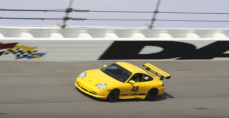 Porsche GT3 tire blowout at 150 mph
