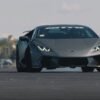 Jon Olsson drifts a Lamborghini Huracan