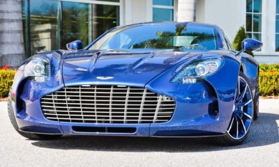 Striking Blue Aston Martin One-77 For Sale in the US-1