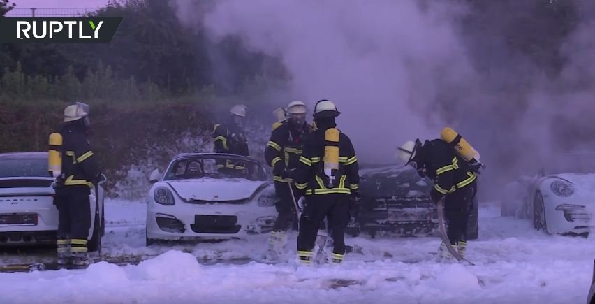 Porsche Hamburg-G20 Arson Attack