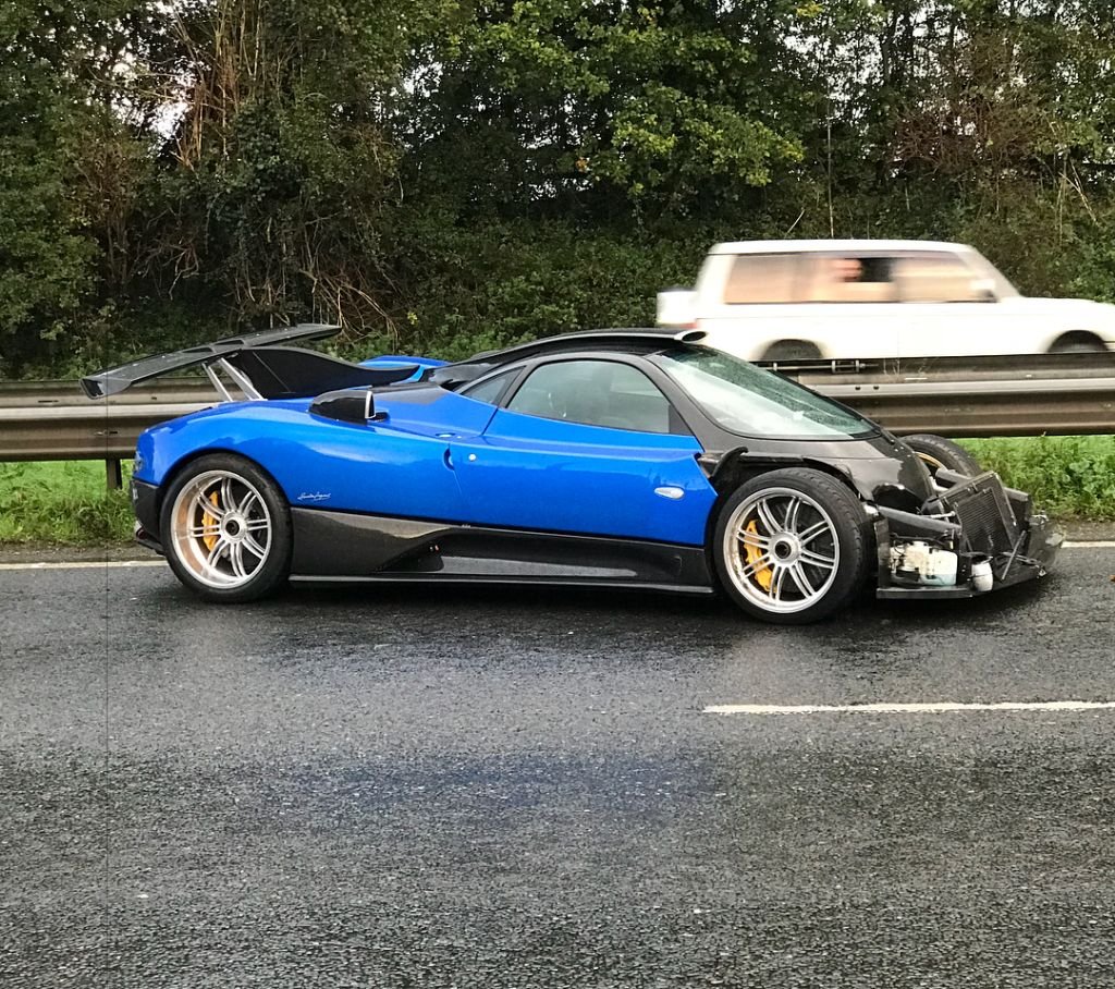 One-off Pagani Zonda PS Crashed in the UK - The Supercar Blog