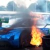 3GT Racing-Lexus RC F GT3-Fire-Goodwood