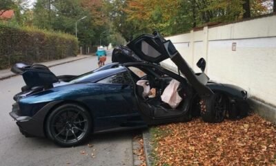 McLaren Senna crash Germany