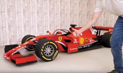 Cardboard Ferrari F1 car-DIY project