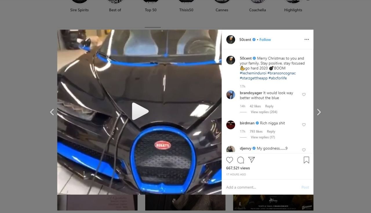 50 Cent Bugatti Chiron