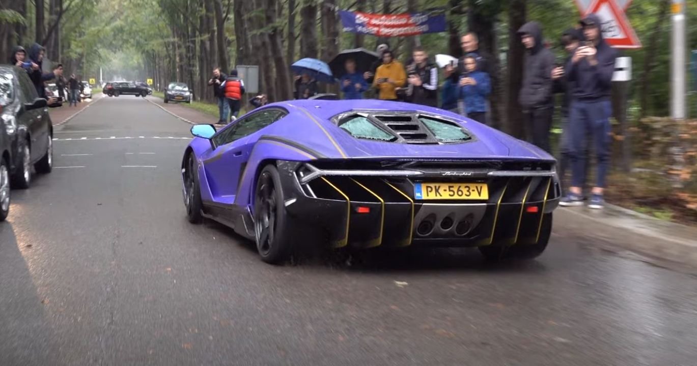 Purple Lamborghini Centenario woos Dutch supercar spotters - The Supercar  Blog