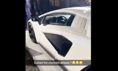 Lamborghini Countach curb rash
