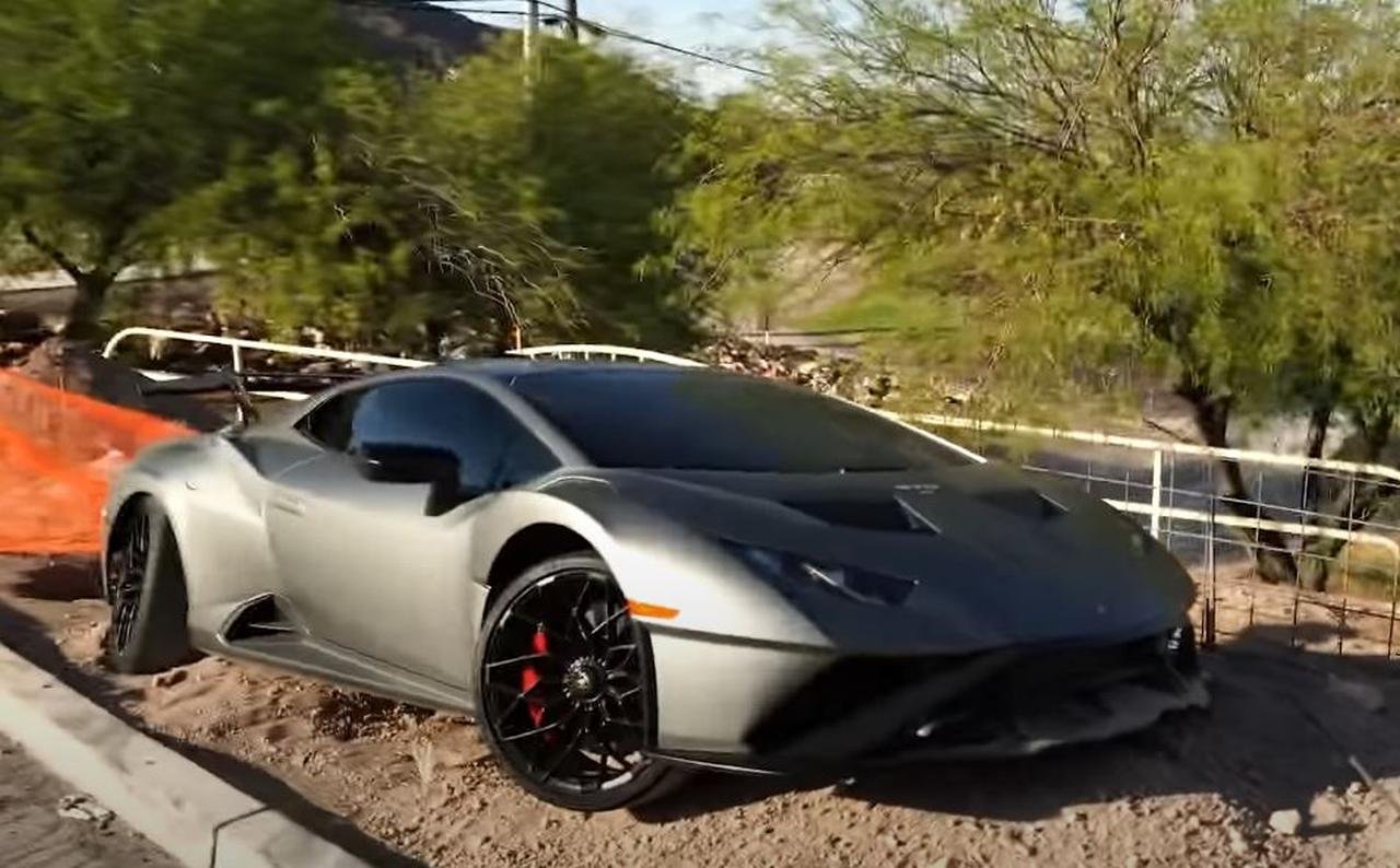 Rental Lamborghini Huracan STO wrecked in Las Vegas; first of its kind! -  The Supercar Blog