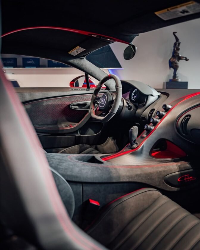 Red Carbon Bugatti Chiron Pur Sport delivered in the US - The Supercar Blog