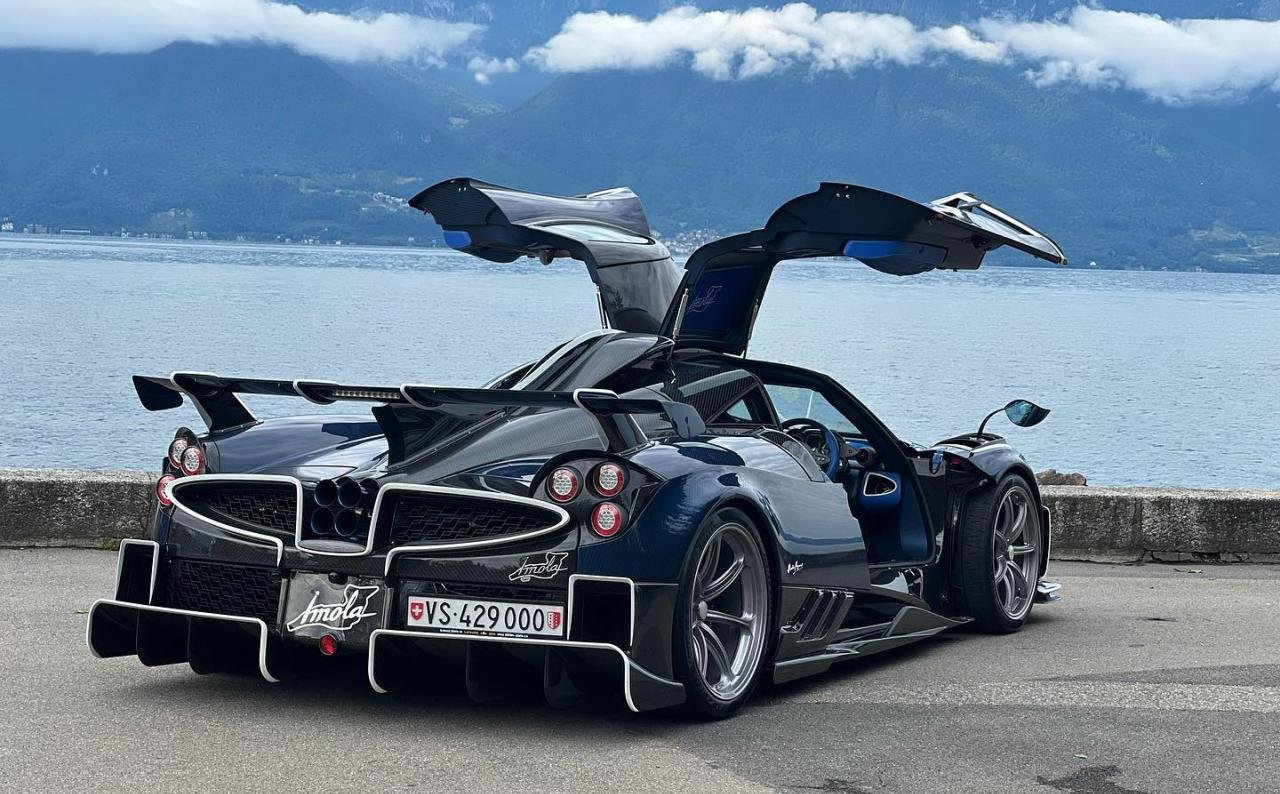 Pagani Huayra Imola spotted taking in the views of Switzerland