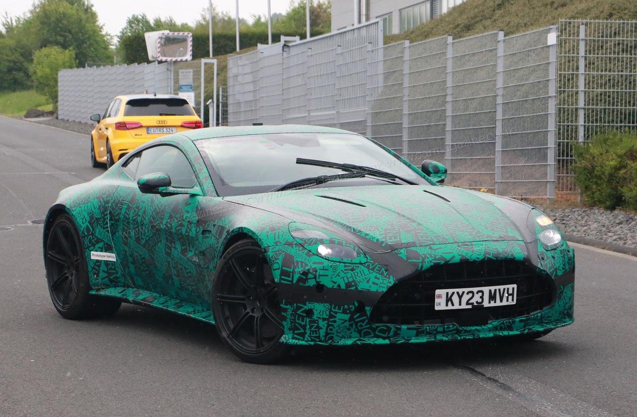 2024 Aston Martin V8 Vantage spied with DB12esque updates The