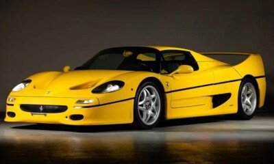 Yellow Ferrari F50-auction-1