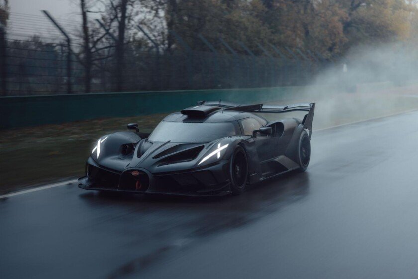 Watch the Bugatti Bolide lap the Imola Circuit in pouring rain - The ...