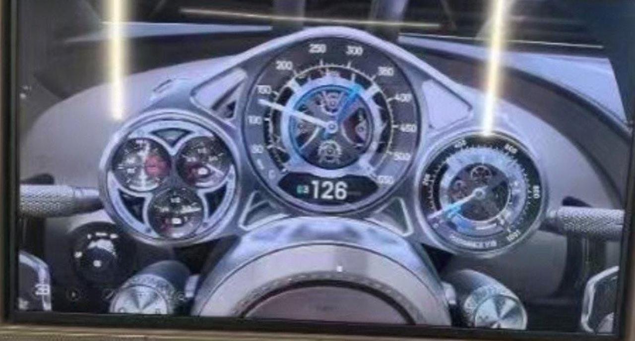 Bugatti Chiron successor instrument gauge cluster