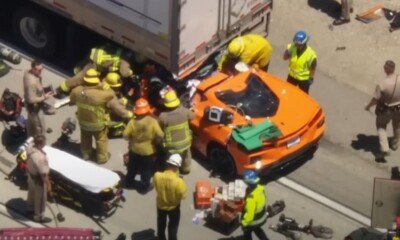 Chevrolet Corvette crash-Los Angeles