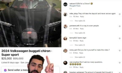 Bugatti Chiron facebook scam
