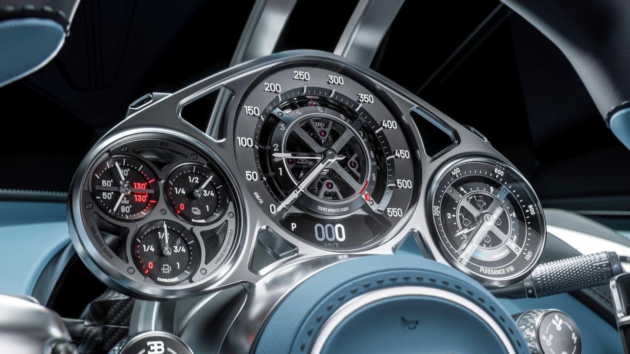 Bugatti Tourbillon gauge cluster