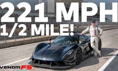 Hennessey Venom F5 half mile speed record