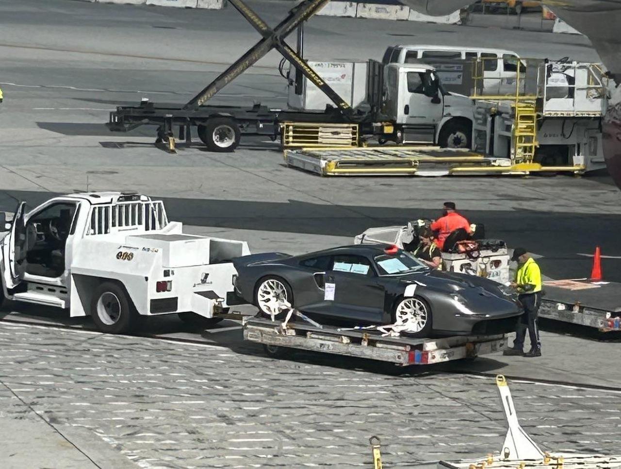 One-off Porsche supercar spotted at LAX-Pebble Beach