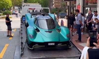 Fernando Alsonso Aston Martin Valkyrie break down Monaco