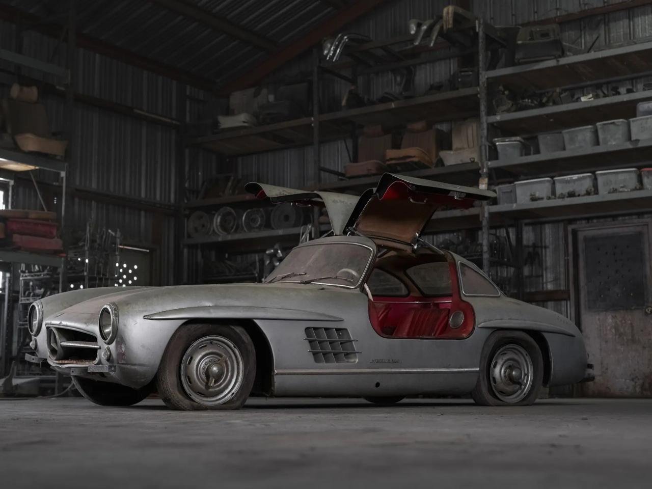 1956 Mercedes-Benz 300 SL Alloy Gullwing-auction-1