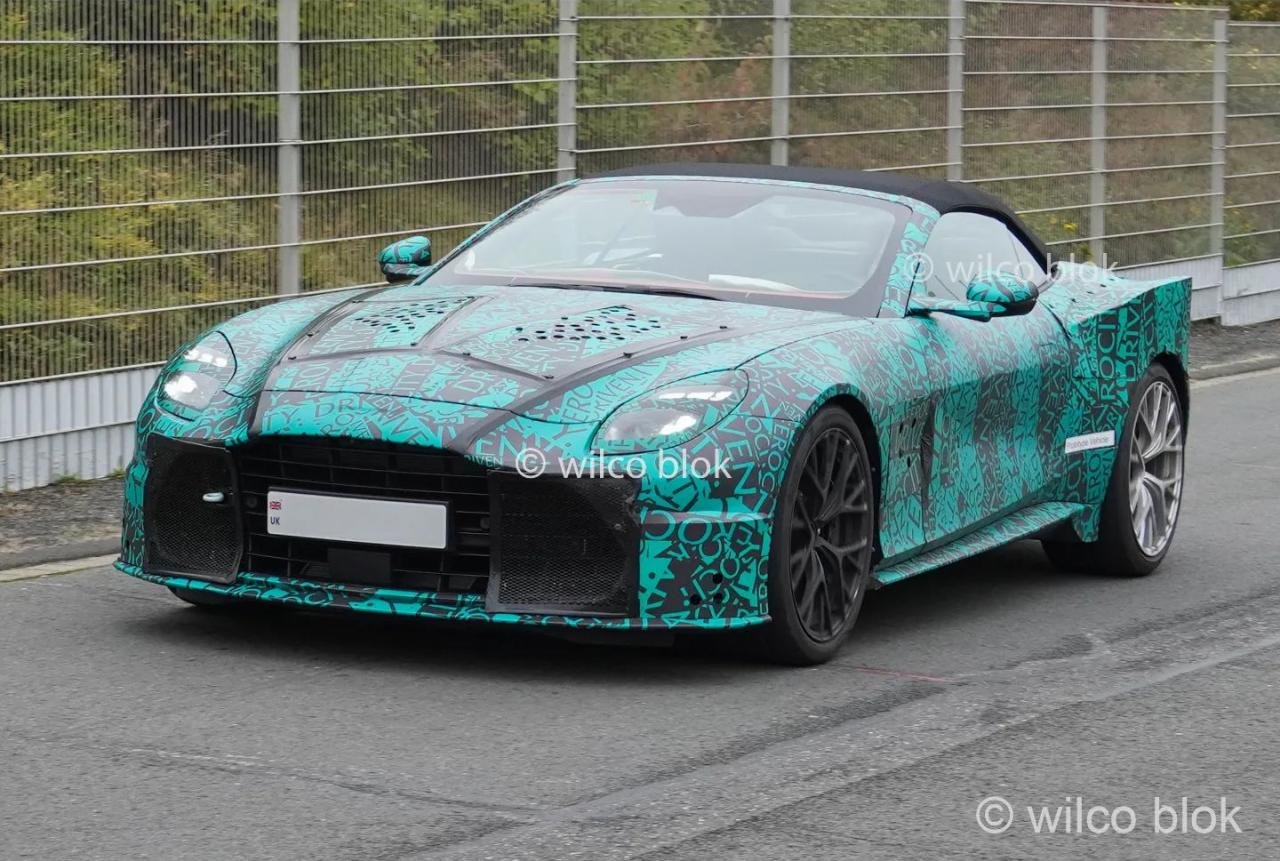 Aston Martin Vanquish Volante spy shots-1