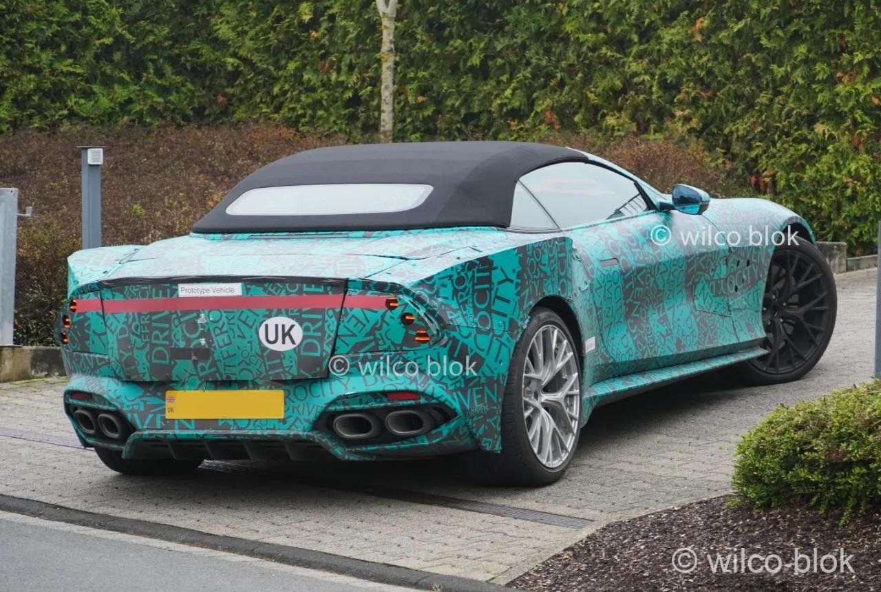 Aston Martin Vanquish Volante spy shots-2