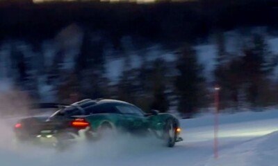 Aston Martin Valhalla-drift-icy-road