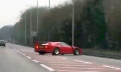 Ferrari F40 Crash Video UK