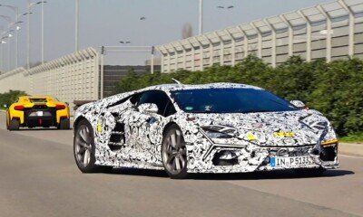 Lamborghini Revuelto S test mule spied