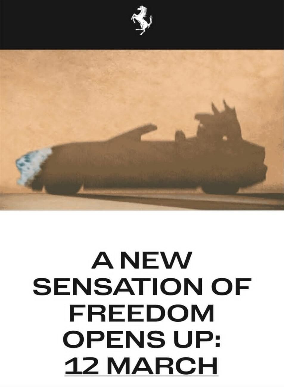 Ferrari Amalfi Spider launch date teaser